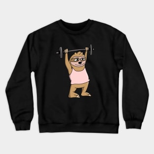 Funny Workout Sloth Crewneck Sweatshirt